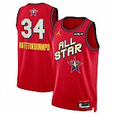 Men's 2025 All-Star #34 Giannis Antetokounmpo Red Stitched Jersey Dzhi,baseball caps,new era cap wholesale,wholesale hats